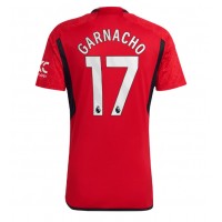 Dres Manchester United Alejandro Garnacho #17 Domáci 2023-24 Krátky Rukáv